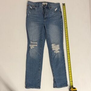 Madewell Blue Distressed Women Jeans perfect vintage